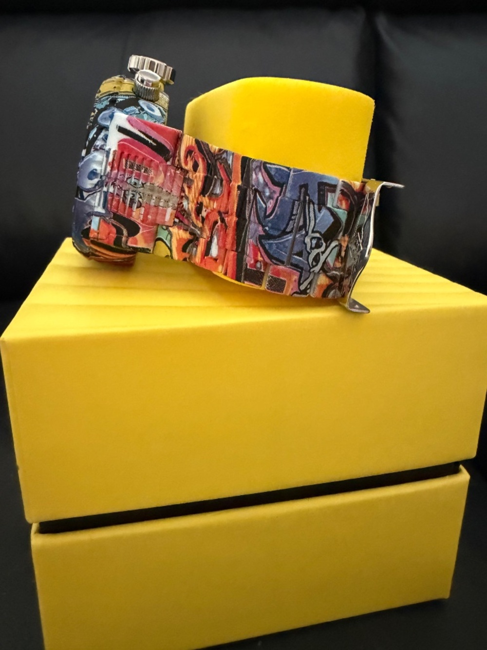 Invicta 52mm Aqua plating mens Grafitti watch New! - Picture 8 of 11